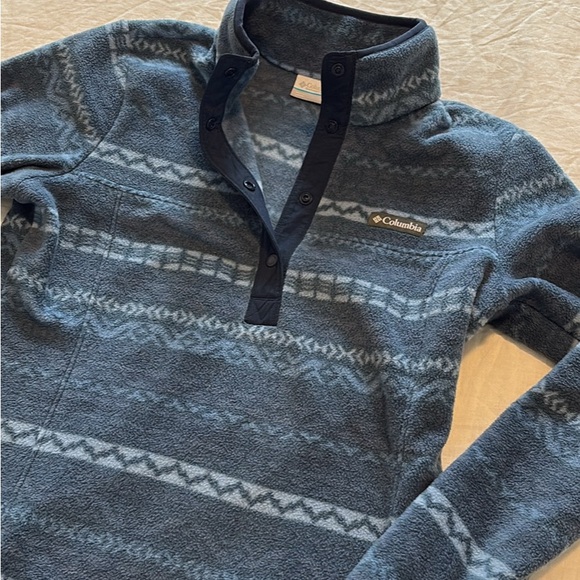 Columbia Gray Fleece Jacket - Picture 3 of 4